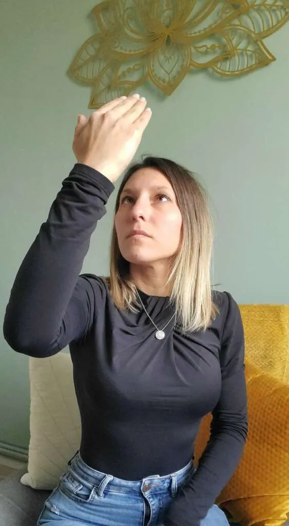 Virginie Braccini dans son cabinet pendant un accompagnement